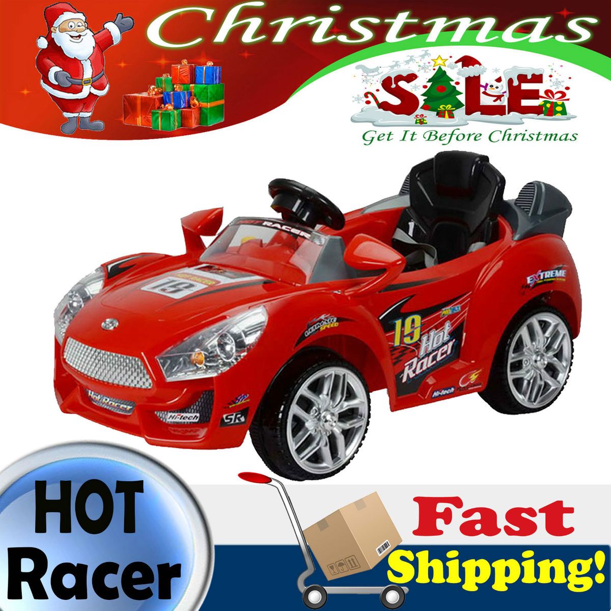 Kids Ride On Car Remote Control Wheels Power Battery Sports Car 6v